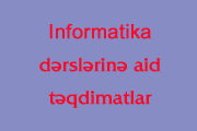 Təqdimatlar